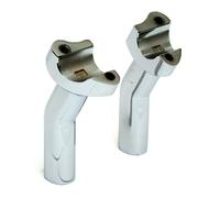 Riser manubrio in stile oem senza morsetto superiore rialzo di 4,5" cromato
