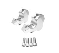 Riser Manubrio Morsetto Del Manubrio Sollevato Estendi Il Riser Supporto(Silver)