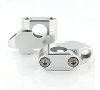Riser Manubrio Morsetto Per BMW R1200R F800S F800ST R1150R Per G310R R1150R 22mm 7/8 "Manubrio Riser Di Montaggio Standard Bar Riser Estendere Indietro Spostato Mount Clamp Riser ( Colore : Silver )