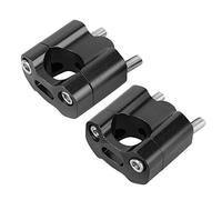 Riser Manubrio Moto 22Mm,Riser Manubrio Moto Universale 22Mm,Attacchi E Parti Bici,Coppia 22Mm/28Mm 1/8In 7/8In Morsetti Per Montaggio Manubrio Moto Adattatore Riser Cnc Alluminio (Nero)