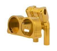 Riser Manubrio Moto Kit Supporto Regolabile Con Clip Superiore Per Sollevatore Manubrio Moto 2015 E Riser Anti-Vibrazione(Gold)