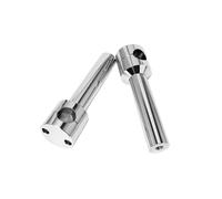Riser Manubrio Motocicletta Kit adattatore per montaggio morsetto riser manubrio per accessori moto, nero, rotondo, 22/25 mm, alluminio CNC per ATV e da cross
