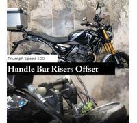 Riser Manubrio Offset Nero Compatibile Con Triumph Speed 400