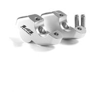 Riser Manubrio Per Aprilia Tuono 660 2021- Tuono V4 1100 RF RR Factory 2017 - Adattatore Per Prolunga Riser Manubrio. Kit Montaggio Riser Manubrio Regolabile(Argento3)