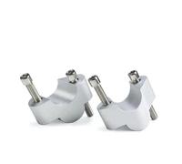 Riser Manubrio Per Moto Per Ducati Multistrada V4 Pikes Peak 2021 - Adattatore Per Manubrio Drag Bar Con Morsetto Di Sollevamento. Kit Montaggio Riser Manubrio Regolabile(Argento)