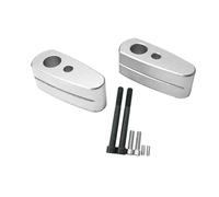 Riser Manubrio Per Motocicletta Per R Nine T Scrambler Racer Pure Urban G/S RNINET /5 K1600B K 1600 AG Staffa Di Fissaggio Manubrio. Rialzi Clip Di Aumento Dell'Altezza(Argento)