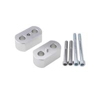 Riser manubrio Per Triumph Per Tiger 900 Per Rally Per Tiger 900 Pro Gt 2020 Per Tiger 850 Per Sport 2021 Morsetto Manubrio Riser Bars(ARGENTO)