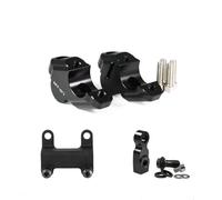 Riser Manubrio Per Yamaha MT-07 2021 2022 2023-Kit Di Fissaggio Attacco Manubrio Regolabile Adattatore Manubrio Drag. Staffa Estensione Dell'Altezza Manubrio(NERO)