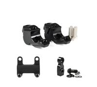 Riser Manubrio Per Yamaha MT-07 2021 2022 2023-Kit Di Fissaggio Attacco Manubrio Regolabile Adattatore Manubrio Drag. Staffa Estensione Dell'Altezza Manubrio(Argento)