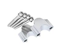 Riser manubrio Riser Manubrio Moto Morsetto Montaggio Riser Per Ducati(ARGENTO,22 millimetri)