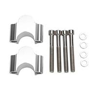 Riser manubrio riser manubrio per manubrio moto in alluminio universale riser 28mm Morsetto riser manubrio spessori riser manubrio moto(Placchi) adatto per 28mm bar risers