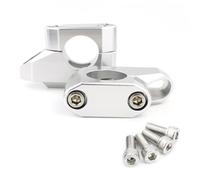 Riser Manubrio Riser Per Montaggio Con Spostamento Posteriore Verso L'alto Da 28 Mm 1 1/8" Per Manubrio Sfalsati CNC Barra Grassa Per CB1000R 2018-2021(Silver)
