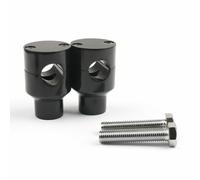 Riser morsetto monte manubrio bar supporti Motociclo Bicicletta 7/8" 22mm Nero