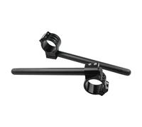 Riser Moto Morsetti Manubrio Morsetto Manubrio forcella Cafe Racer tubo forcella riser regolare 31-51 mm regolabile universale manubrio moto racing CNC clip on on(Black 31mm-51mm)