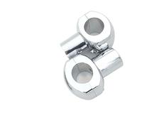 Riser Moto Morsetti Manubrio Morsetto Riser per manubrio moto, morsetto per montaggio su barra, 25 mm(Silver)