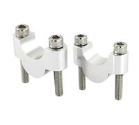 riser per manubrio moto 28 Mm 1 1/8” Maniglia Fat Bar Mount Riser Manubrio Per Triumph Per Tiger 1050 Per SPORT Per Trident660 Per Scrambler1200 XC Per SPEED(Silver Riser 20mm)