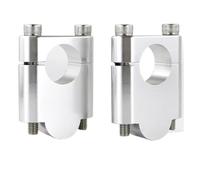 Riser per manubrio moto Compatibile Con CB1100 1980-1983 Per CB1100 2012-2020 Per CB 125F 2015-2020 22mm 7/8 "Riser Manubrio Montaggio Fat Bar Riser Morsetto Moto(Silver,40mm)