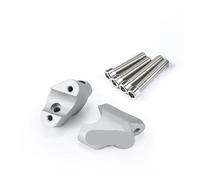 Riser per manubrio Per Ducati Per Multistrada V4S V4 S Pikes Peak Rally Manubrio Morsetto Aumentare Spostare Indietro Adattatore Moto Riser(Argento)