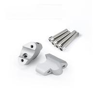 Riser Per Manubrio Per Moto Per Ducati Multistrada V4 S Rally Pikes Peak 2021- MultistradaV4. Supporto Per Estensione Altezza Manubrio. Kit Montaggio Riser Manubrio Regolabile(Argento)