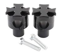 Riser Per Manubrio Per Suz&uki Per Indian Per Victory Per Cruisers 1 "25mm Riser Manubrio Moto Manubrio Montaggio Manubrio Riser(2 Inches Black)