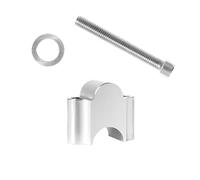 Riser per manubrio Per Yamaha Per MT07 Per MT09 Per WR250F Moto Manubrio Riser Bar Mount Maniglia Morsetto Universale 28mm 1 1/8 "22mm 7/8"(Argento,28mm)