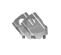 Riser per manubrio Riser Manubrio Universale Per Moto Motocross Supporto Per Morsetto Rialzato Accessori Per 22mm/28mm(Argento,28mm)