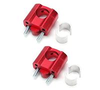 Riser per morsetti per moto, 1 paio di morsetti per manubrio 22mm 28mm Premium Riser per manubrio per accessori di rimontaggio moto Rosso