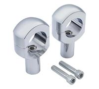 Riser Riser Universale Per Manubrio 3,5" Con Barra Da 2" Per Motocicletta, Morsetto Di Montaggio Per Riser Adattatore Per Morsetto Del Manubrio Parti Di Aggiornamento(Silver)