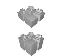 Riser Set compatible with Ortur Laser Master 2 Pro - 40mm/80mm for BB Feet