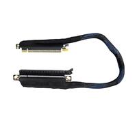 RISERS 64 GBS cavo di prolunga a larghezza di banda PCIE5.0 X16 RISERS per costruzione di PC per connettori a piastra argento con design a curva a 180 gradi