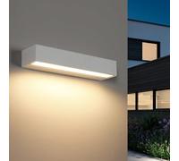 Riserva Applique da Parete Esterno 16W, IP65 Rettangolare, Bianco, 3000K | Lampada da Parete Esterno per Corridoio, Balcone, Giardino, Terrazzo