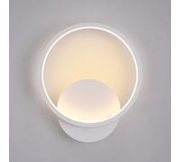 Riserva Applique da parete Interno Moderno, 12W Lampada da Parete Tondo, Lampada da Muro 3000K Bianco Caldo, Perfetto per Camera da Letto Soggiorno Corridoio Scale