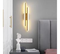 Riserva Applique da Parete LED Interni, 16W 1800LM Lampada da Parete Moderna, 3000K Luce calda, Oro Lampada da Muro in Acrilico per Soggiorno, Camera da letto, Soggiorno, Cucina, Scala (Or)