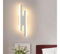 Riserva Applique da Parete LED Interno, 16W Moderno Bianco Lampada da Parete 3000K Luce Calda, LED Lampada a Muro in Acrilico per Soggiorno, Camera da letto, Scale, Corridoio