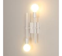 Riserva Applique da Parete Moderno Bianco E27 Lampada da Parete Industriale