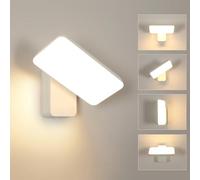 Riserva Lampada da Parete Esterno LED, 16W 350° Applique da Parete Esterno Bianco Moderno, 3000K Bianco Caldo, IP65 Applique Industriale per Terrazza, Garage, Veranda, Giardino