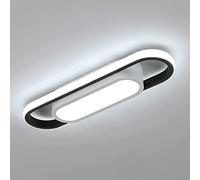 Riserva Plafoniera LED, 30W Moderna Lampada da Soffitto in Acrilico, Luce Bianco Freddo 6500K Plafoniera Rettangolare per Corridoio Balcone Camera da Letto Soggiorno Garage, L40*W12cm