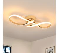 Riserva Plafoniera LED Soffitto, 24W Lampadario Soffitto Moderno Oro, 3000K Luce