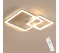 Riserva Plafoniera LED Soffitto Dimmerabile, 350° Orientabili Lampada da Soffitto Moderna Bianca, 3000K-6500K, 34W Plafoniere Quadrate con Telecomando per Camera da Letto, Soggiorno, Sala da Pranzo