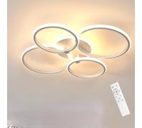 Riserva Plafoniera LED Soffitto Dimmerabile, 39W Lampada da Soffitto LED Rotonda Bianco Telecomando 3000K-6500K, Plafoniera Moderna per Cameretta, Cucina, Soggiorno, Sala da Pranzo, Studio
