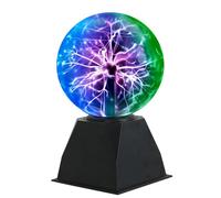 Riserva Sfera al Plasma Magica 6 Pollici, Tre colori Lampada a Sfera al Plasma Sound Sensitive Touch, Lampada Plasma per Feste, Decorazioni, Prop, Home