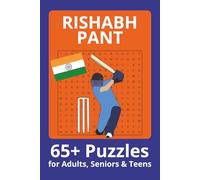 Rishabh Pant Word Search Puzzle Book: Word Searches with Easy to Read Print about Rishabh Pant, Indian Cricketers, Cricket and more | 6x9 inches| 65+ ... . Gift for Vacations, Holiday and Free Times