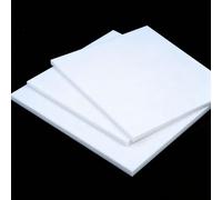 RISHORI 1pz Lastra in Plastica PTFE Bianca, Lastra in Politetrafluoroetilene, Dimensione 100mmx200mm Spessore 4-30mm, per progetti DIY,100mmx200mmx10mm