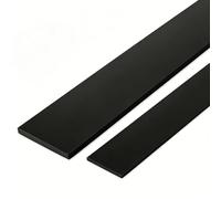 RISHORI 2 Pezzi Barra Piatta in Plastica ABS Nera 500mmx90mm Striscia ABS Nera Spessore 2-4mm per Progetti Fai da Te e Prototipazione,500x90x3mm