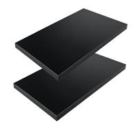 RISHORI 2 Pezzi Blocco Pom Copolimero Lastre Nere 100x200mm, Spessore 6-10mm Foglio in Plastica Pom per Lavorazione CNC, Parti Industriali e Meccaniche,6mm*100 * 200mm 2Pcs