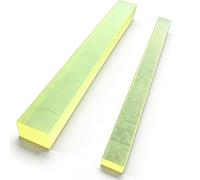 RISHORI 2 Pezzi Striscia Solida in Poliuretano Barra in Gomma Elastica Industriale 6mm Spessore, 10-20mm Larghezza, 500mm Lunghezza per Buffer, Intervallo,6 * 10 * 500mm 2pcs