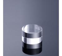 RISHORI Blocco Acrilico Cilindro Blocchi Trasparenti Alzate in Acrilico Diametro 5cm Stand Modello Cosmetico Base Pregevole Fattura Adatto per Eventi Aziendali,3cm