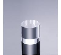 RISHORI Blocco Acrilico Cilindro Cubi Trasparenti Blocchi Alzate in Acrilico Diametro 6cm Supporti Modello Cosmetico Base Progettata per Desktop Bancone,6cm