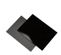 RISHORI Lastra Acrilico Nero Sfondo Acquario Vasca per Pesci Spessore 5mm,200x200mm
