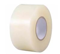 RISHORI Nastro isolante per finestre grigio trasparente a strisce, larghezza 5-10 cm, fortemente autoadesivo, senza residui, impermeabile e antivento, previene perdite d'acqua, TRN 5 cm x 40 metri